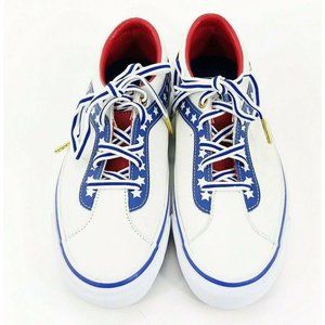 Vans Americana‎ Leather Red White 7.5 Evel NWOT
